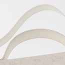 Christian Dior Honeycomb Canvas Hand Bag PVC 2way Gold White Auth 161290-14