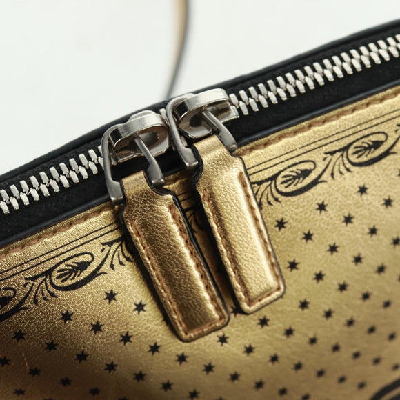 GUCCI Umhängetasche Leder Gold 511189 Auth 161291V