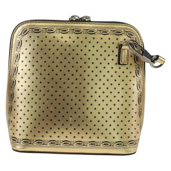 GUCCI Umhängetasche Leder Gold 511189 Auth 161291V