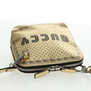 GUCCI Shoulder Bag Leather Gold 511189 Auth 161291V-6