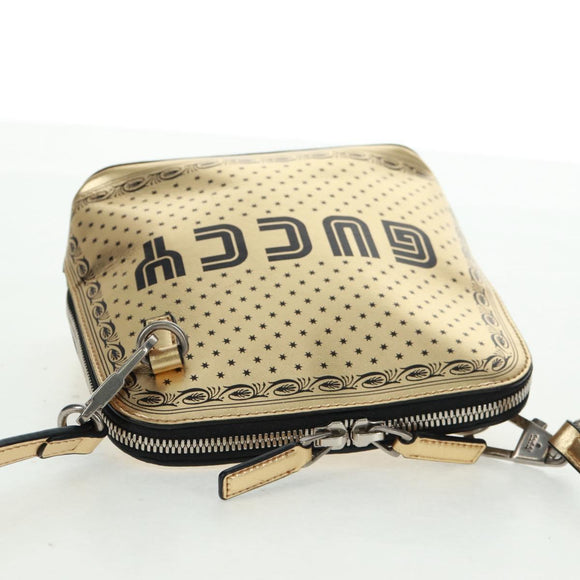 GUCCI Umhängetasche Leder Gold 511189 Auth 161291V