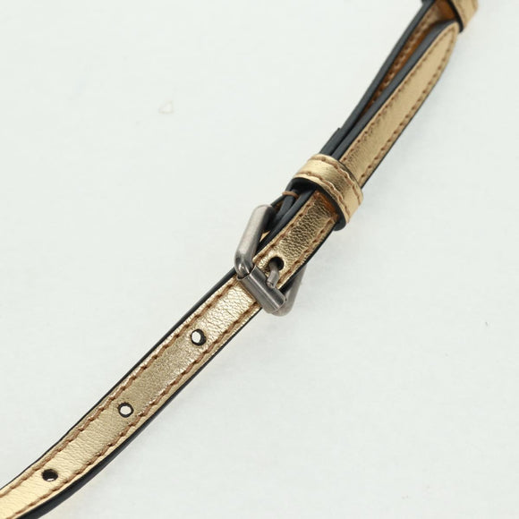 GUCCI Umhängetasche Leder Gold 511189 Auth 161291V