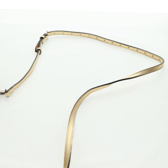 GUCCI Umhängetasche Leder Gold 511189 Auth 161291V