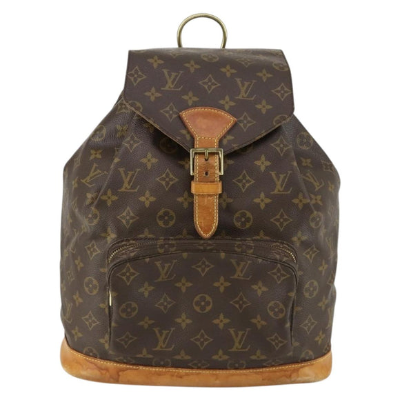LOUIS VUITTON Monogram Montsouris GM Backpack M51135 LV Auth 161299