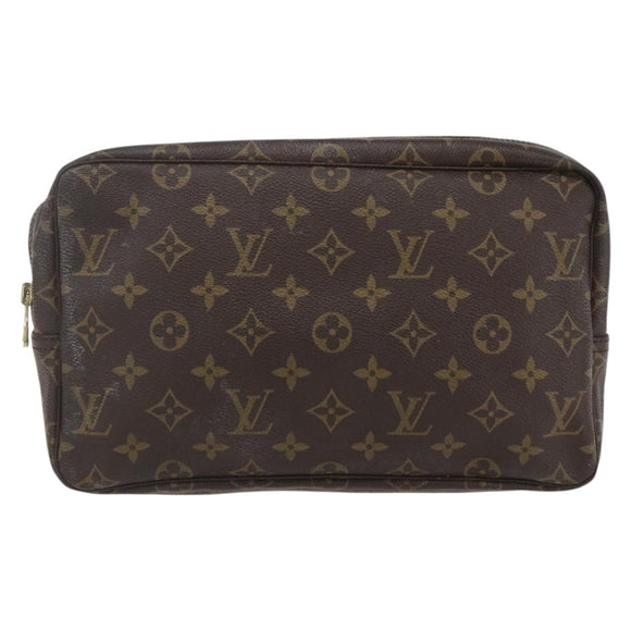 LOUIS VUITTON Monogram Trousse Toilette 28 Clutch Bag M47522 LV Auth 161301