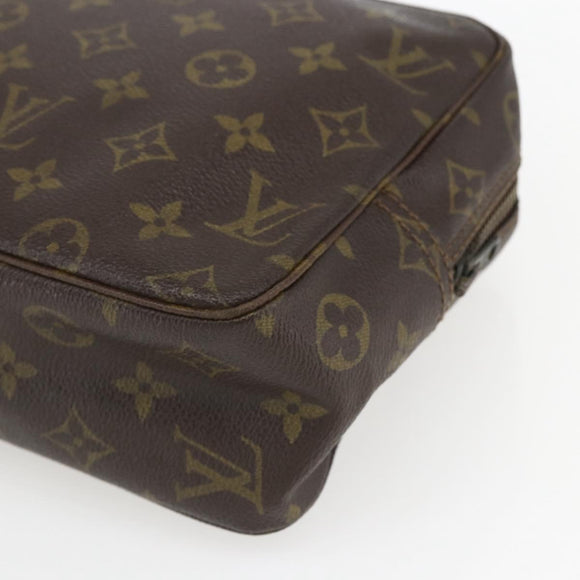LOUIS VUITTON Monogram Trousse Toilette 28 Clutch Bag M47522 LV Auth 161304