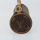 LOUIS VUITTON Monogram Papillon Pouch LV Auth 161315V-3