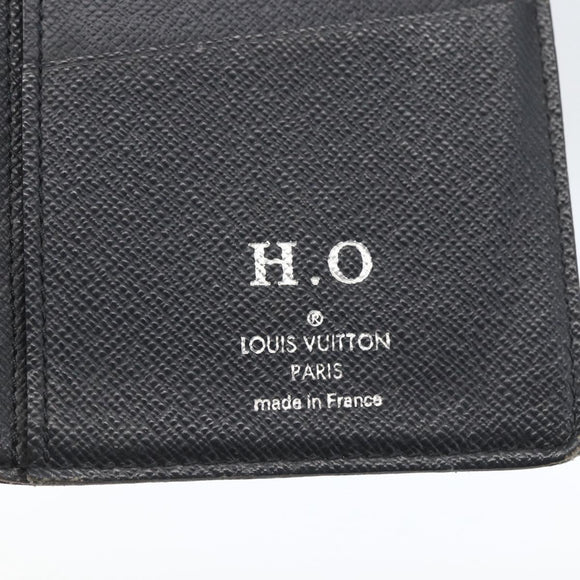 LOUIS VUITTON Monogram Savanna Portefeuille Braza Wallet Navy M66025 Auth 161319