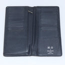 LOUIS VUITTON Monogram Savanna Portefeuille Braza Wallet Navy M66025 Auth 161319-9