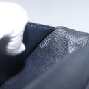 LOUIS VUITTON Monogram Savanna Portefeuille Braza Wallet Navy M66025 Auth 161319-12