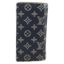 LOUIS VUITTON Monogram Savanna Portefeuille Braza Wallet Navy M66025 Auth 161319-2