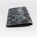 LOUIS VUITTON Monogram Savanna Portefeuille Braza Wallet Navy M66025 Auth 161319-5