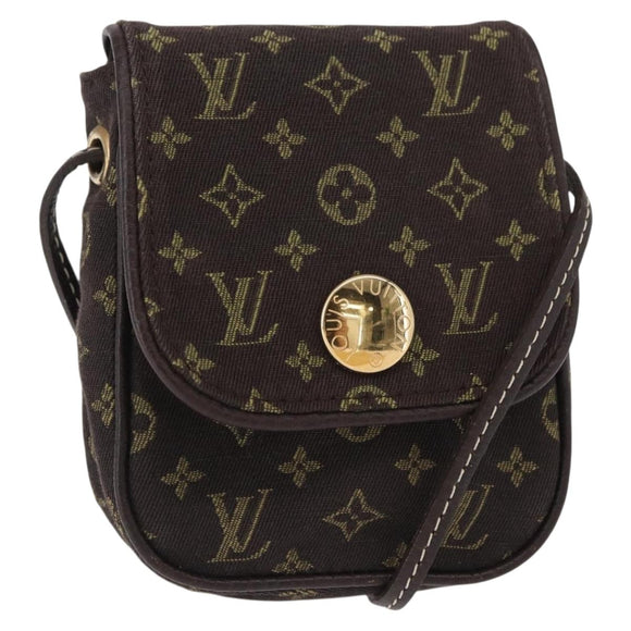 LOUIS VUITTON Monogram Mini Pochette Cancun Pouch Brown M95313 LV Auth 161320V