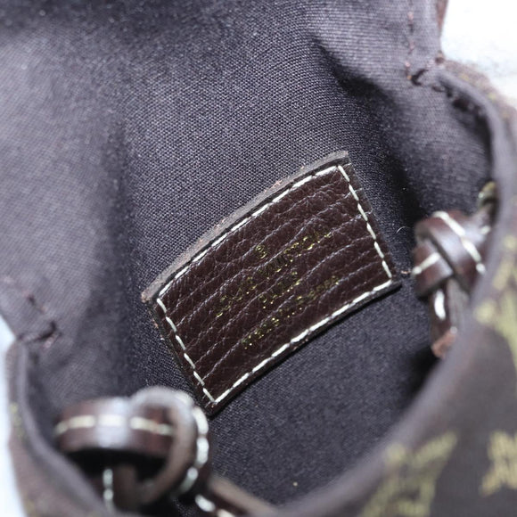 LOUIS VUITTON Monogram Mini Pochette Cancun Pouch Brown M95313 LV Auth 161320V