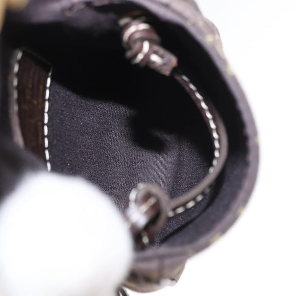 LOUIS VUITTON Monogram Mini Pochette Cancun Pouch Brown M95313 LV Auth 161320V