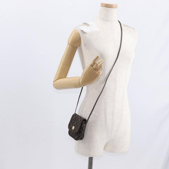 LOUIS VUITTON Monogram Mini Pochette Cancun Pouch Brown M95313 LV Auth 161320V