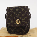 LOUIS VUITTON Monogram Mini Pochette Cancun Pouch Brown M95313 LV Auth 161320V-21