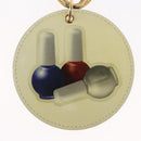 LOUIS VUITTON Illustre Nail Polish Charm Patent leather Beige MP1570 Auth 161321-3