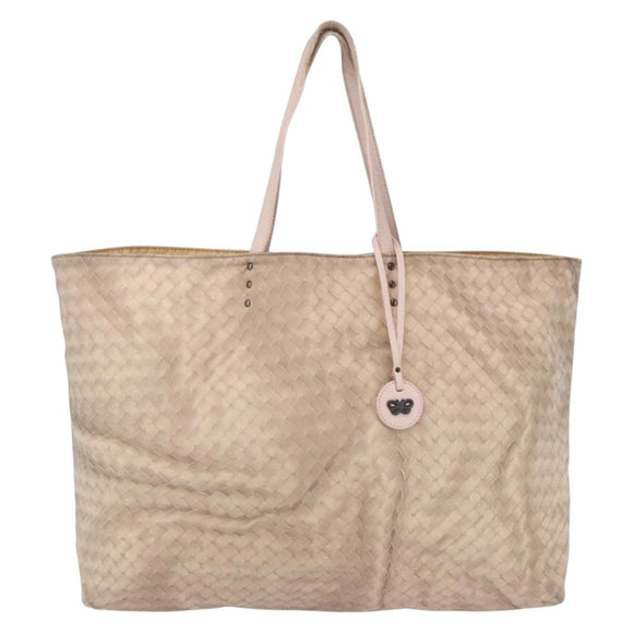 BOTTEGA VENETA Tote Bag Nylon Pink Auth 161323