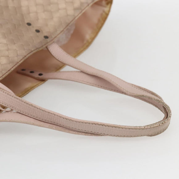 BOTTEGA VENETA Tote Bag Nylon Pink Auth 161323