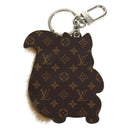 LOUIS VUITTON Monogram Porte Cles Eekhoorn Bedel Bruin M00345 LV Auth 161327M-8