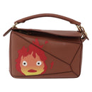 LOEWE Studio Ghibli Calcifer Mini Puzzle Bag Leather 2way Brown Auth 161329SM-13