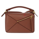 LOEWE Studio Ghibli Calcifer Mini Puzzle Bag Leather 2way Brown Auth 161329SM-2