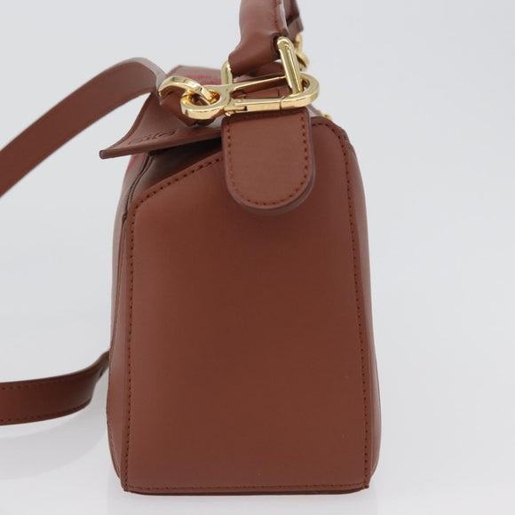 LOEWE Studio Ghibli Calcifer Mini Puzzle Bag Leather 2way Brown Auth 161329SM