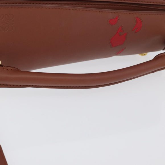 LOEWE Studio Ghibli Calcifer Mini Puzzle Bag Leather 2way Brown Auth 161329SM