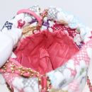 CHANEL Chain Chanel 22 Mini Bag Lace Patchwork 2way Gold White CC Auth 161330SM-22
