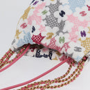 CHANEL Chain Chanel 22 Mini Bag Lace Patchwork 2way Gold White CC Auth 161330SM-6