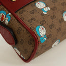 GUCCI Micro GG Supreme Doraemon Shoulder Bag PVC Beige Gold 647784 Auth 161334SM-15
