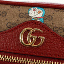 GUCCI Micro GG Supreme Doraemon Shoulder Bag PVC Beige Gold 647784 Auth 161334SM-19