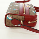 GUCCI Micro GG Supreme Doraemon Shoulder Bag PVC Beige Gold 647784 Auth 161334SM-4