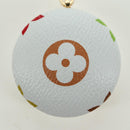 LOUIS VUITTON Monogram Multicolor Astropill Charm White M51911 LV Auth 161336V-4