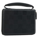 LOUIS VUITTON Damie Grasset Petit Monet Geldbörse Schwarz M92170 LV Auth 161340-1