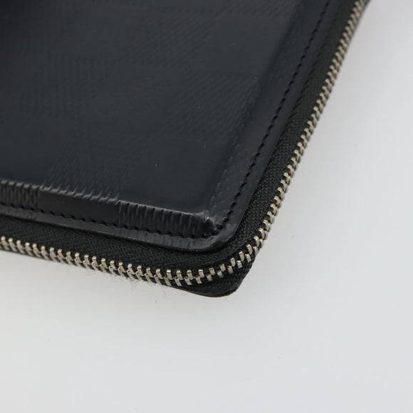 LOUIS VUITTON Damie Grasset Petit Monet Geldbörse Schwarz M92170 LV Auth 161340