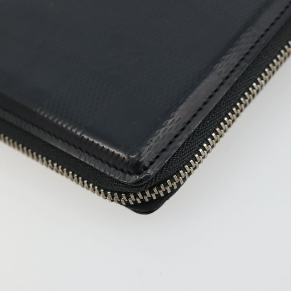 LOUIS VUITTON Damie Grasset Petit Monet Geldbörse Schwarz M92170 LV Auth 161340