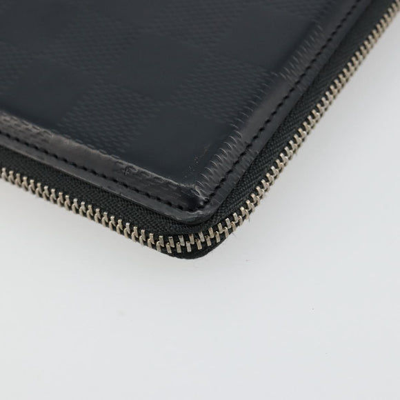 LOUIS VUITTON Damie Grasset Petit Monet Geldbörse Schwarz M92170 LV Auth 161340