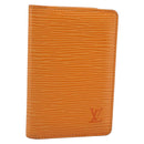 LOUIS VUITTON Epi Organizer De Poch Card Case Orange M6358H LV Auth 161341-1