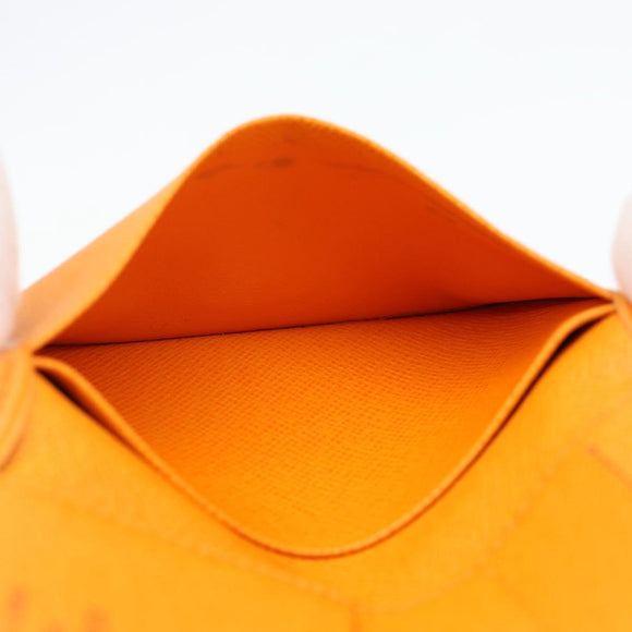 LOUIS VUITTON Epi Organizer De Poch Card Case Orange M6358H LV Auth 161341