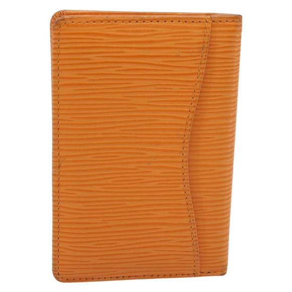 LOUIS VUITTON Epi Organizer De Poch Card Case Orange M6358H LV Auth 161341
