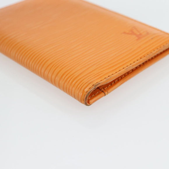 LOUIS VUITTON Epi Organizer De Poch Card Case Orange M6358H LV Auth 161341