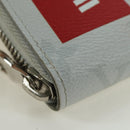 LOUIS VUITTON Monogram White Zippy Organizer Wallet Black M67824 LV Auth 161342M-14