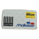LOUIS VUITTON Monogram White Zippy Organizer Wallet Black M67824 LV Auth 161342M-2