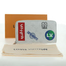 LOUIS VUITTON Monogram White Zippy Organizer Wallet Black M67824 LV Auth 161342M-12