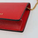 VERSACE Ketting Schoudertasje Leer Rood Goud Orig. 161343A-15