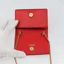 VERSACE Ketting Schoudertasje Leer Rood Goud Orig. 161343A-10