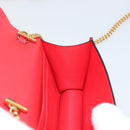VERSACE Ketting Schoudertasje Leer Rood Goud Orig. 161343A-20