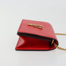 VERSACE Ketting Schoudertasje Leer Rood Goud Orig. 161343A-3